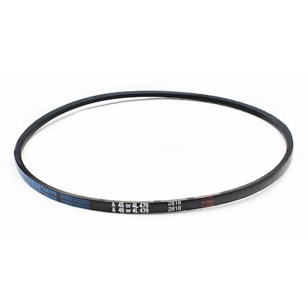 D&D A45/4L470 Classical V-Belt, 47 in Outside Length, 1/2 in Top Width, 1 Ribs A45/4L470